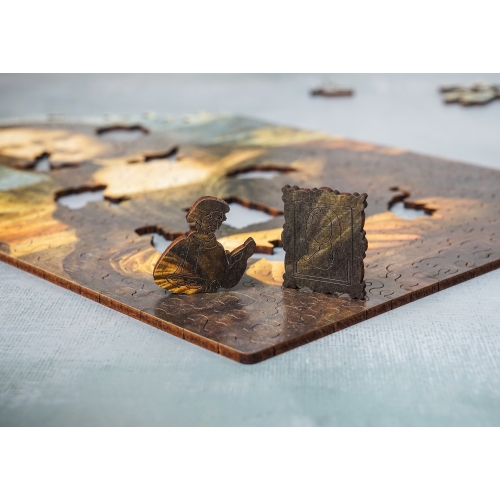 Drewniane puzzle A4 Leonardo da Vinci 